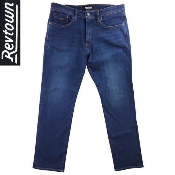 Revtown Decade Automatic Jeans Relaxed Straight Stretch Men "36x32" Actual 38x32 - Picture 1 of 12